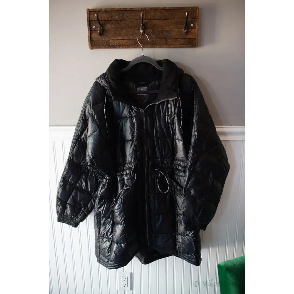 Free People Movement Patricia Packable Poncho Puffer Jacket XS NEW - Picture 3 of 5